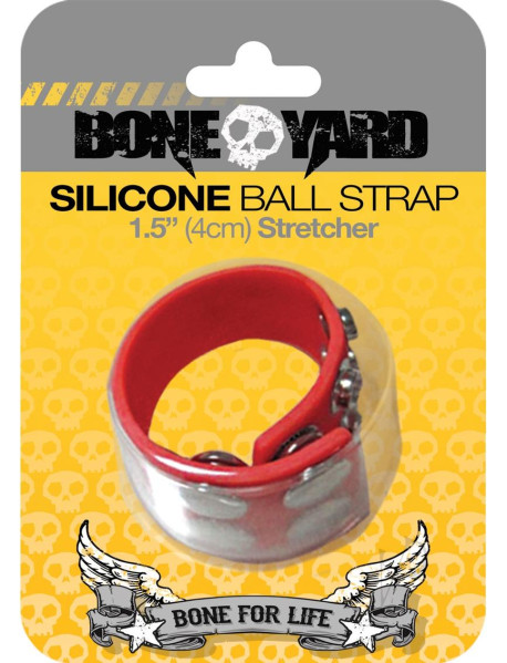 Boneyard Silicone Ball Strap Red