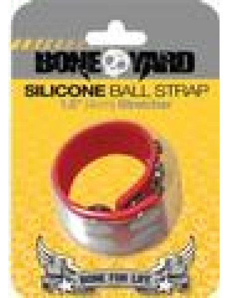 Boneyard Silicone Ball Strap Red