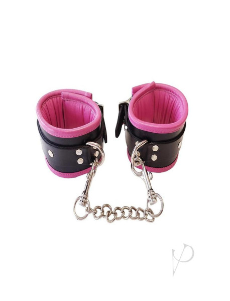 Rouge Padded Wrist Cuffs Blk/pnk