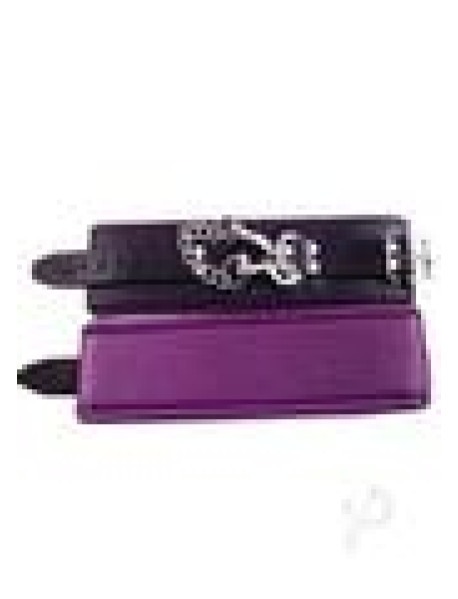 Rouge Padded Ankle Cuff Blk/pur