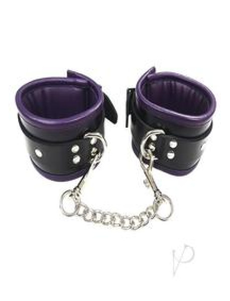 Rouge Padded Ankle Cuff Blk/pur