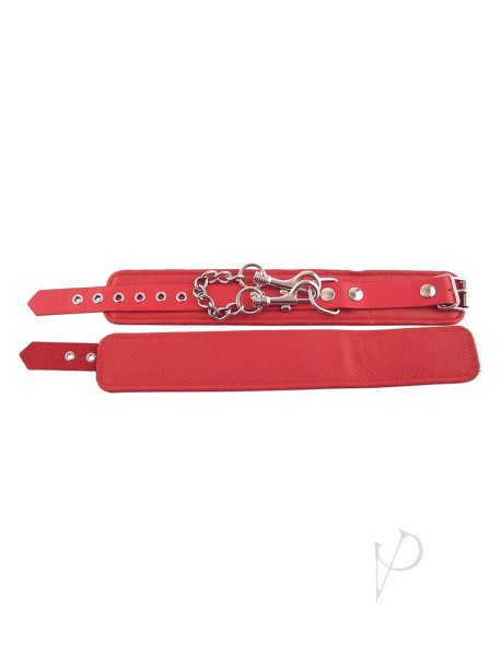 Rouge Plain Ankle Cuff Red