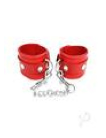 Rouge Plain Ankle Cuff Red