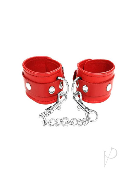 Rouge Plain Ankle Cuff Red