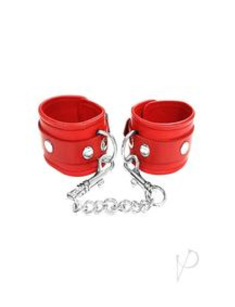 Rouge Plain Ankle Cuff Red