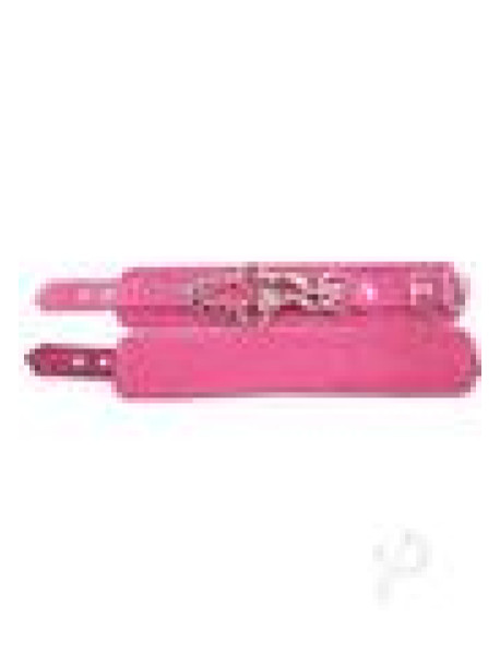 Rouge Plain Wrist Cuffs Pink