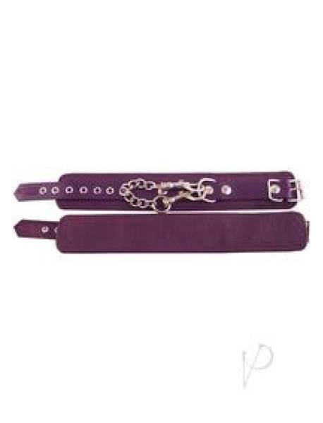 Rouge Plain Ankle Cuffs Purple
