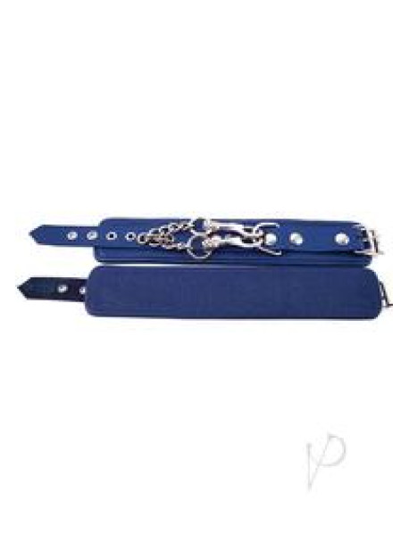 Rouge Plain Wrist Cuffs Blue