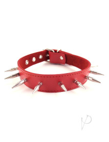 Rouge Spiked Collar Red