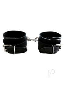 Rouge Rubber Wrist Cuffs Black