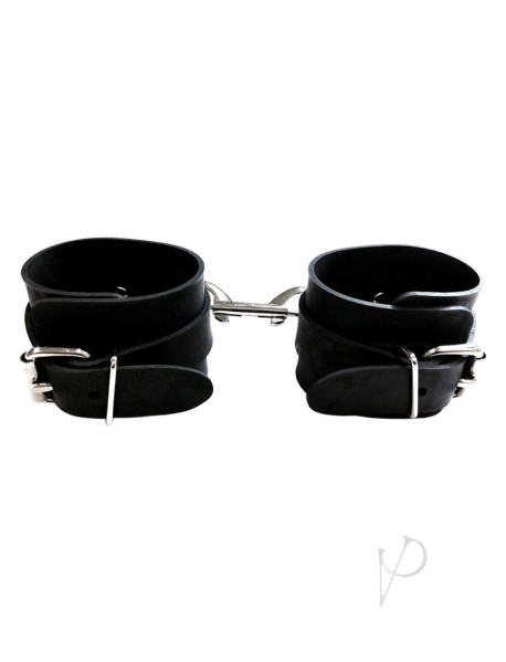 Rouge Rubber Wrist Cuffs Black