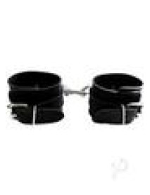 Rouge Rubber Wrist Cuffs Black
