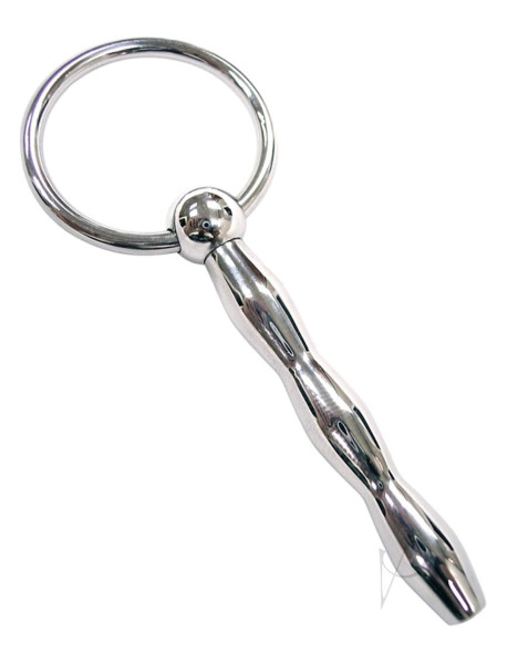 Rouge Ribbed Urethral Probe Steel
