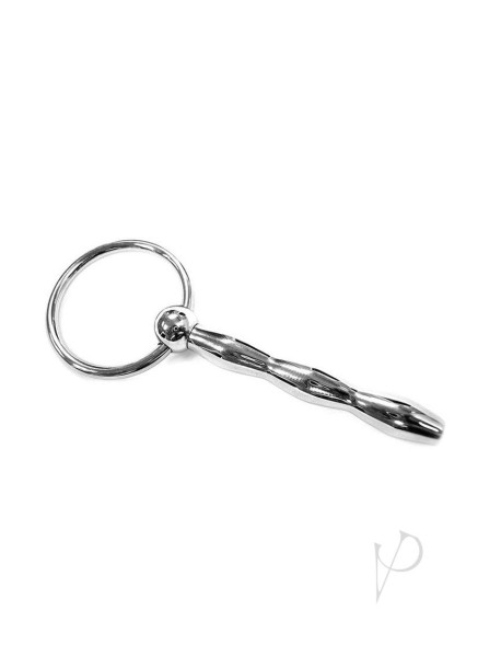 Rouge Ribbed Urethral Probe Steel Rouge Ribbed Urethral Probe Steel