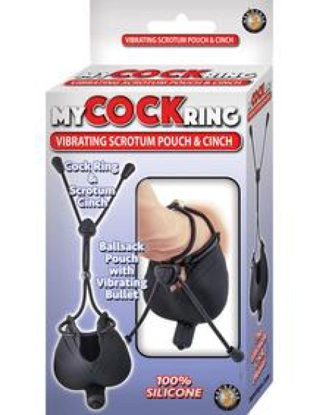 My Cock Ring Vibrating Scrotum Pouch