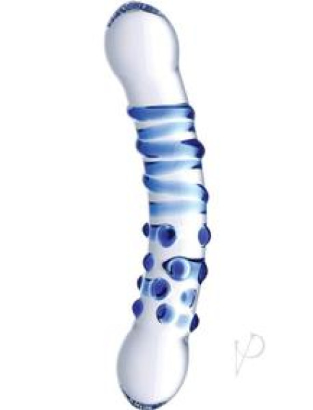Blu Dual Ended Glass Dildo