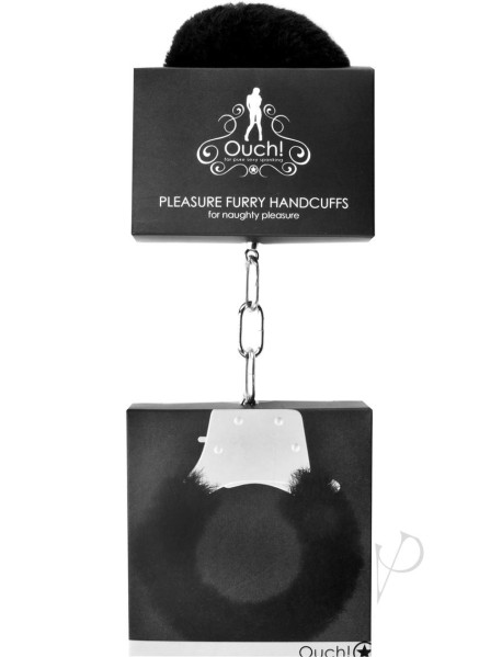 Ouch! Pleasure Handcuffs Furry Black