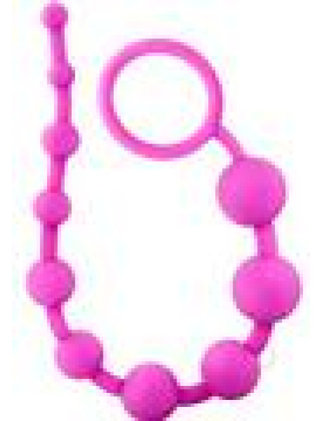 Luxe Silicone 10 Beads Pink