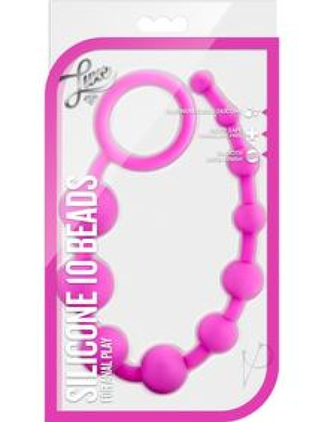 Luxe Silicone 10 Beads Pink