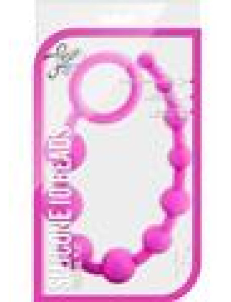 Luxe Silicone 10 Beads Pink