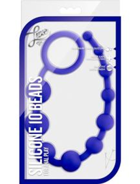 Luxe Silicone 10 Beads Indigo
