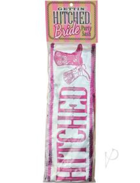 Getting Hitched Glitter Sash