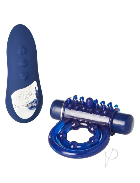 Sensuelle Remote Control Bullet Ring Blu