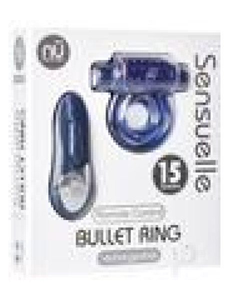 Sensuelle Remote Control Bullet Ring Blu