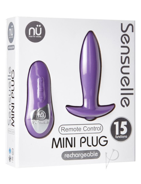 Sensuelle Remote Control Mini Plug Purp