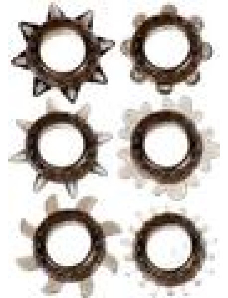 Myu Tickler Textured Ring Set 6 Pk