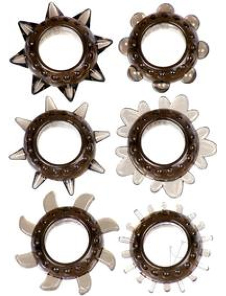 Myu Tickler Textured Ring Set 6 Pk