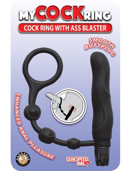 My Cockring With Ass Blaster Black