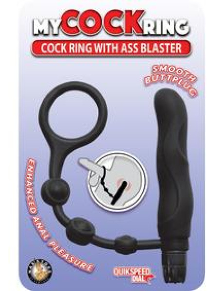 My Cockring With Ass Blaster Black