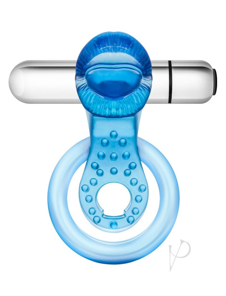 Stay Hard 10x Vibrating Tongue Ring Blue