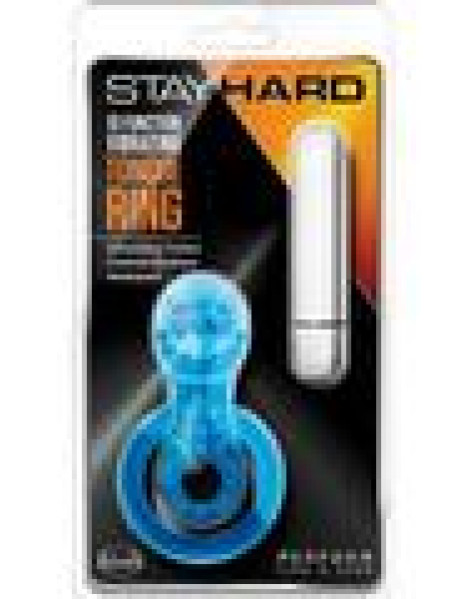 Stay Hard 10x Vibrating Tongue Ring Blue