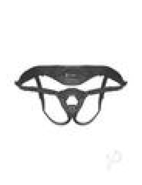 Lux F Patent Leather Strap On Black