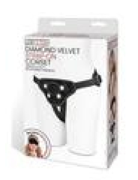Lux F Diamond Velvet S/o Corset Black