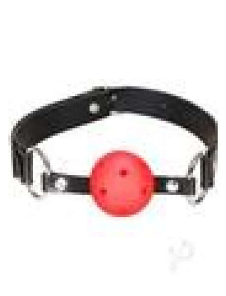 Lux F Breathable Ball Gag Red