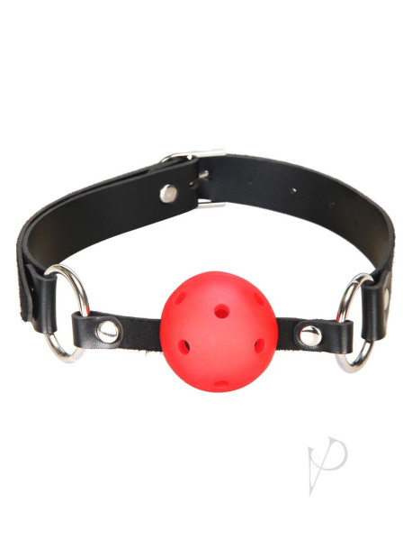 Lux F Breathable Ball Gag Red