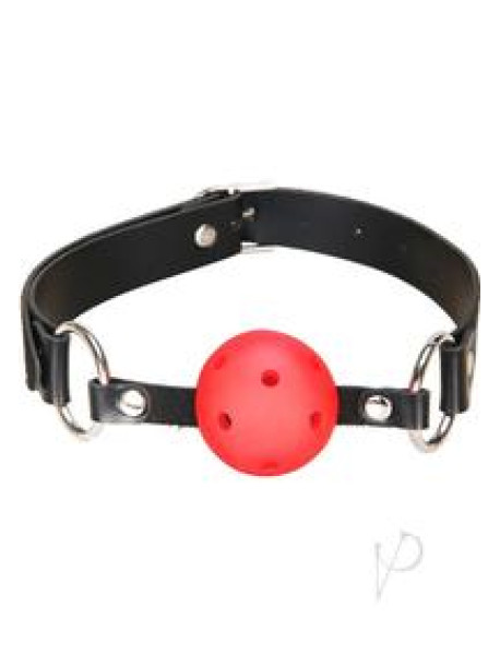 Lux F Breathable Ball Gag Red