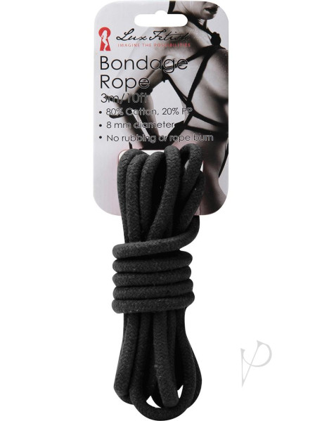 Lux F Bondage Rope 3m Black