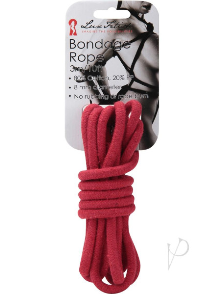 Lux F Bondage Rope 3m Red