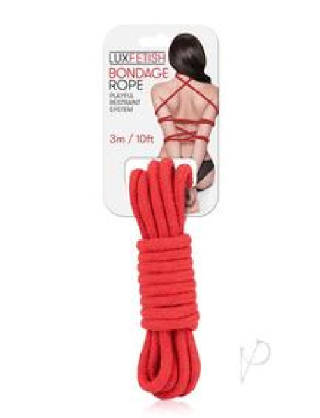 Lux F Bondage Rope 3m Red
