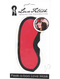 Lux F Peek A Boo Love Mask Red