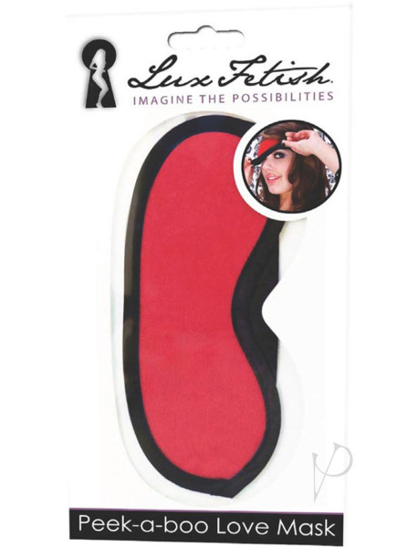 Lux F Peek A Boo Love Mask Red