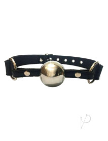 Rouge Ball Gag Blk W/slvr Ball
