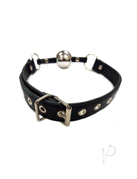 Rouge Ball Gag Blk W/slvr Ball