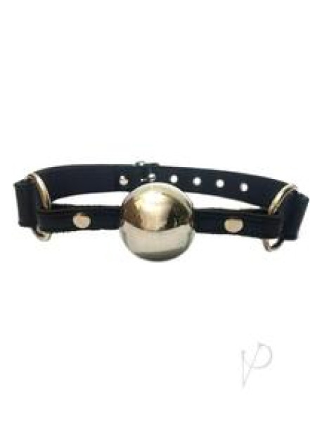 Rouge Ball Gag Blk W/slvr Ball