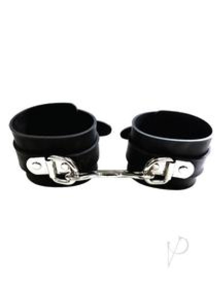 Rouge Rubber Ankle Cuffs Black