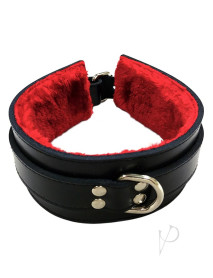 Rouge Fur Collar Black/red